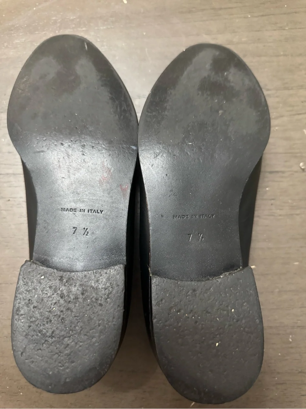 Everlane Shoes The Modern Loafer Leather Slip On Stacked   Heel Black Size 7.5